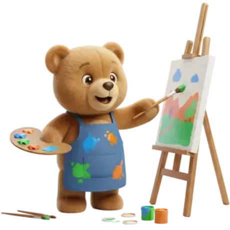 Yasso Bear painting illustrations
